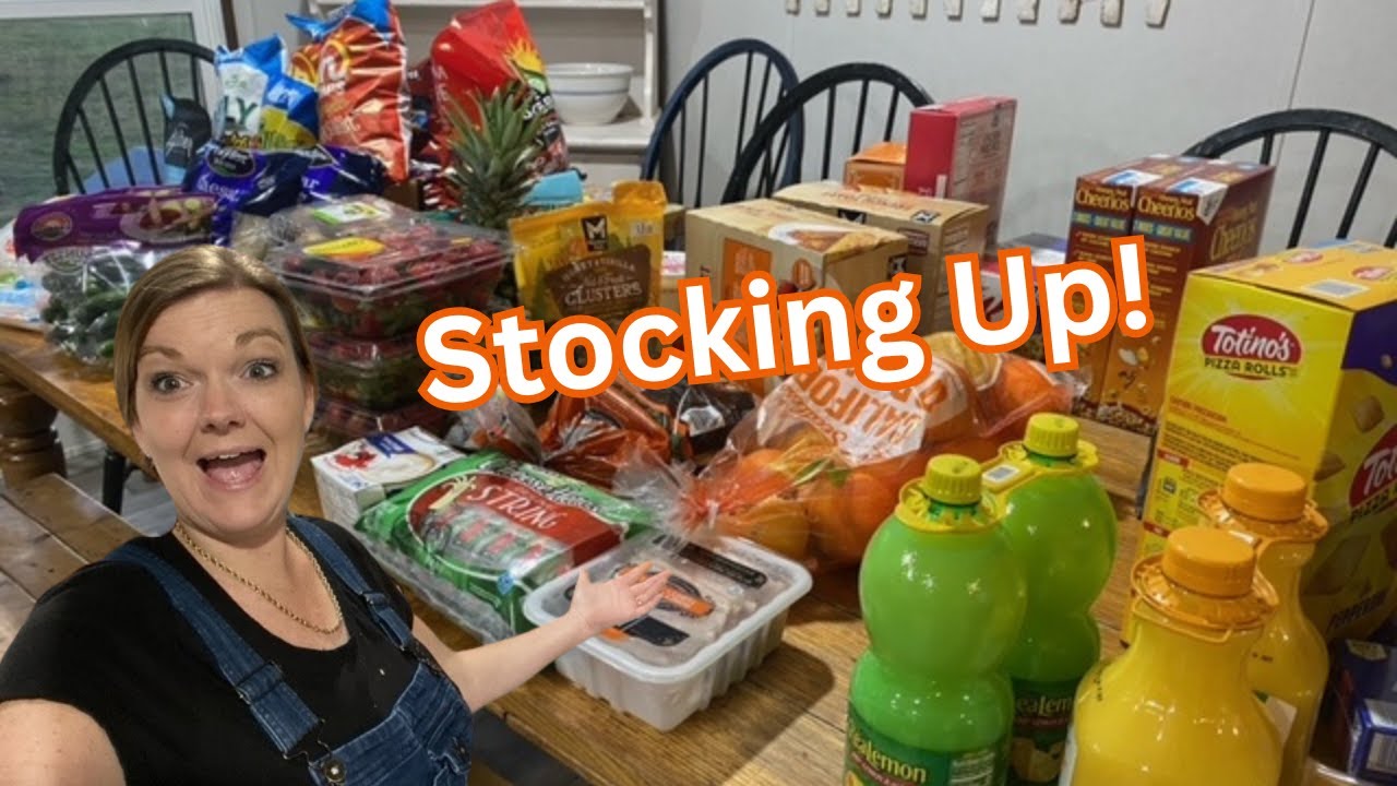 Stocking Up for a LARGE Family! 🛒 Huge Grocery Haul for 13!