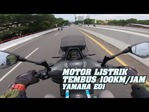 YAMAHA E01 : TOP SPEED OKE, NANJAK JUGA OKE ! | TEST RIDE MOTOR LISTRIK YAMAHA | MOTOVLOG 56#