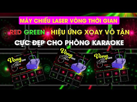 Đèn Laser vòng thời gian trang trí phòng karaoke gia đình, phòng khách party