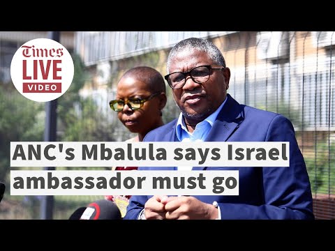 ANC's Fikile Mbalula says Israel's ambassador to South Africa must go