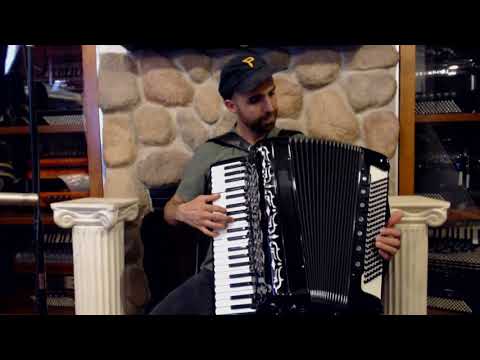 3049 - Black Brandoni Classic 133CL Piano Accordion LMMH 41 120 $2999