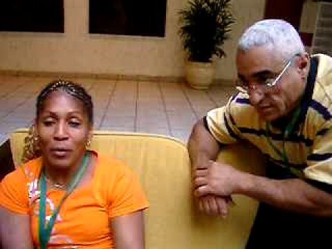 Olympian Gold Medalist Driulis Conzales and Sensei Delcides