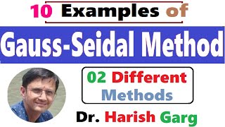 Gauss-Seidal Method and Examples