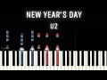 New Year’s Day - U2 [PIANO TUTORIAL + SHEET MUSIC]
