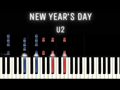 New Year’s Day - U2 [PIANO TUTORIAL + SHEET MUSIC]