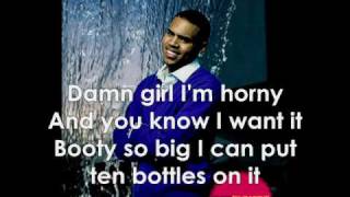 Chris Brown ft. Kevin McCall - Big Booty Judy (W/ Lyrics + Pictures)