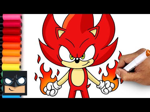 How To Draw Fire Sonic | Beginner Drawing Tutorial (Step-by-Step)