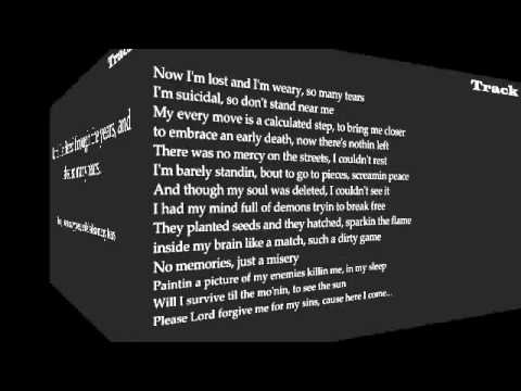 Tupac shakur - So many tears lyrics (Album: Me against the world)