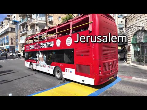 Jerusalem from the central bus station to Mahane Yehuda Market on December 12