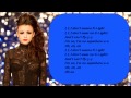 Cher Lloyd - Superhero /\ Lyrics On A Screen 