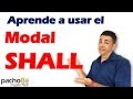Así se usa SHALL en inglés - Definición, Estructura y Ejemplos | Clases inglés