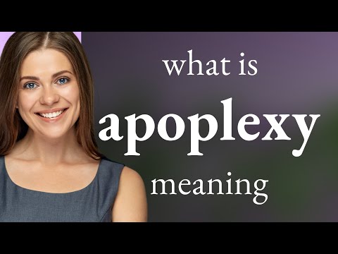Apoplexy — APOPLEXY definition