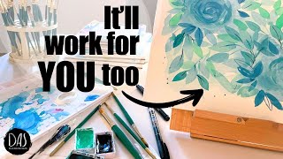 How to Paint Three Roses with just THREE Colors (without intending to!)
