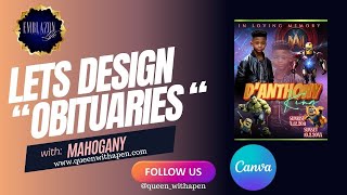 Marvel themed obituary  tutorial using Canva #tutorial  #obituaries