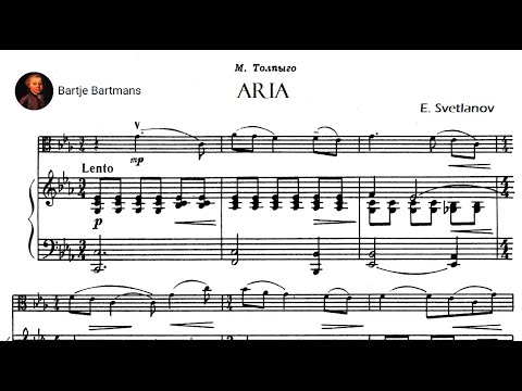 Evgeny Svetlanov - Aria for Viola and Piano (1975)