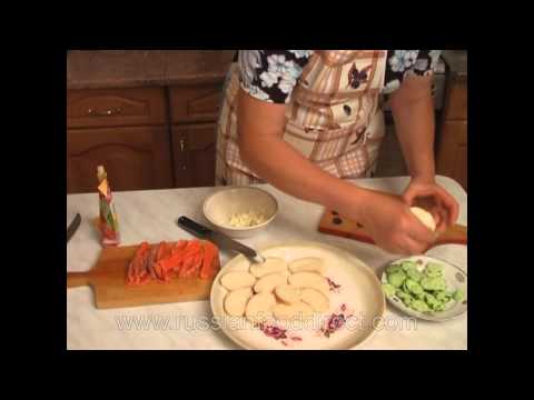 Russian Food Recipe - Salmon Mini Sandwiches