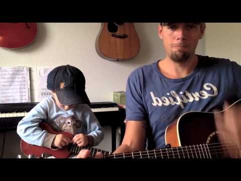 Sweet Caroline Acoustic Cover - Duet Starring The Valdemar and The Dad
