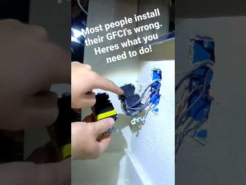 Most people install their GFCI's wrong! GFCI not working after replacement? What to check!