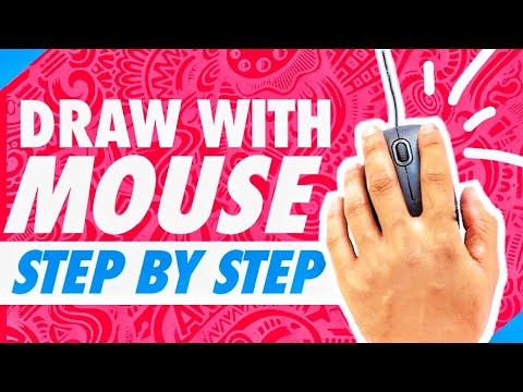 HOW TO DRAW WITH A MOUSE | STEP BY STEP Beginner guide Tutorial | Digital art with MOUSE in KRITA