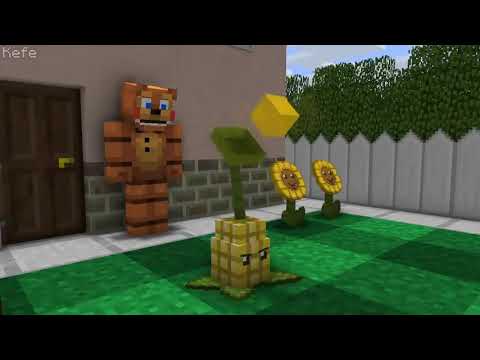FNAF Monster School: Plants vs Zombies GIGANT CHOMPER 🌺 - Minecraft Animation