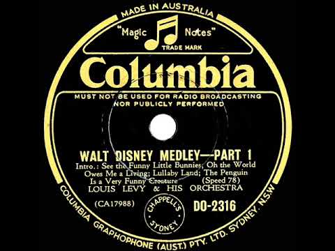 1940 Louis Levy - Walt Disney Medley (Parts 1 & 2) (instrumental)