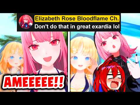 Calli Met Ame in VR and Does This, Liz In Chat: 【Mori Calliope / Hololive】