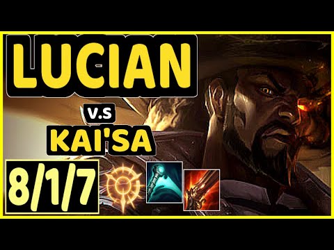 LUGER (LUCIAN) vs KAI'SA - 8/1/7 KDA BOTTOM ADC CHALLENGER GAMEPLAY - EUW
