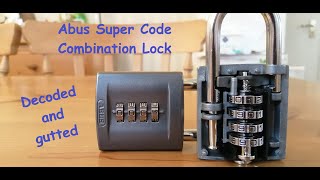 #13 Abus Super Code 158/50 combination lock decoded & gutted + Southampton Lock Picking Club update.