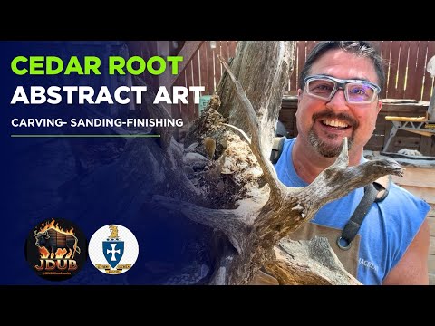 Abstract Wood Sculpture - Carving a work of Art @JDUB-Woodworks