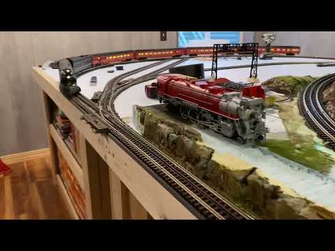 Testing out the new 090 Atlas loop, tonight’s run with 3rd Rail, MTH, and Lionel Passenger Trains.