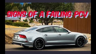 How to tell when your PCV valve is Bad on your Straight pipe Audi S7 V8t