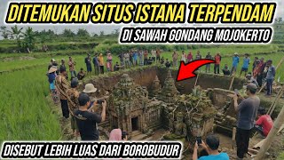 Download lagu A buried palace site has been discovered in the Gondang rice fields in Mojokerto, reportedly larg... mp3