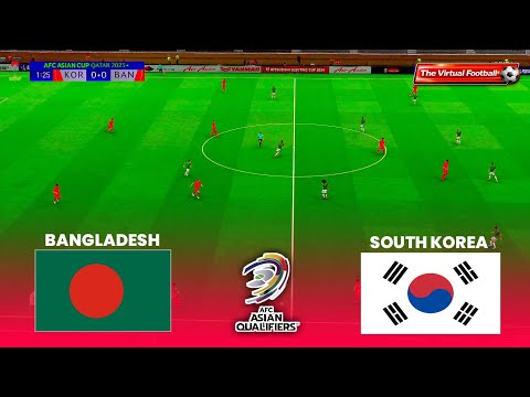 Bangladesh vs South Korea | AFC Asian Cup Qualifiers 2026 | Full Match | PES 2021 Simulation