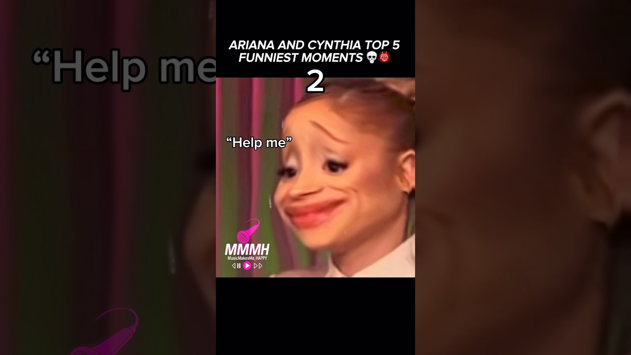 Ariana Grande and Cynthia’s Wicked moments 💀 #music #arianagrande #cynthiaerivo #wicked #funny