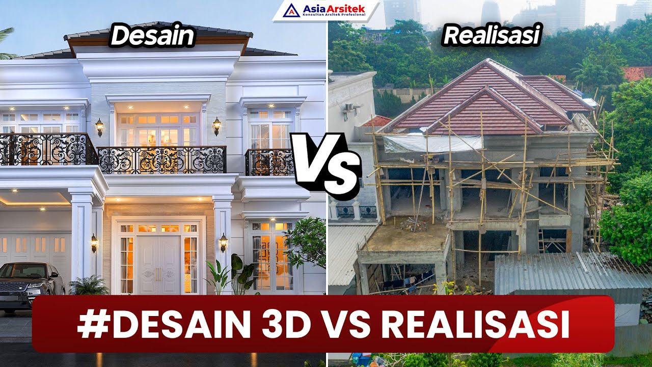 Pembangunan Rumah Tinggal Tropis Modern 2 Lantai 4 Kamar di Gading Serpong Tangerang