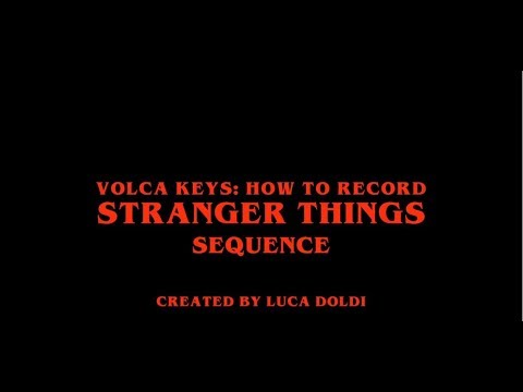 Volca Keys: how to program Stranger Things sequence with active step