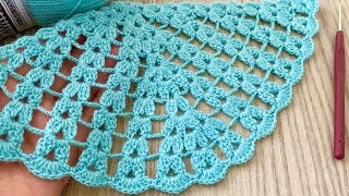 One of the Best Crochet Triangle Shawl Patterns❗️Tutorial for Beginners