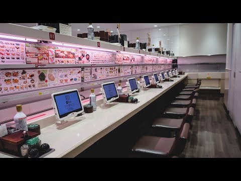 日本東京的子彈列車壽司｜上兵衛澀谷道玄坂 (Bullet Train Sushi in Tokyo, Japan | Uobei Shibuya Dogenzaka)