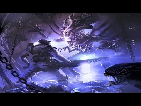 COLONIAL MARINE VS ALIEN QUEEN • BOSS FIGHTS SCENES EVOLUTION ON ALIENS VS PREDATOR GAMES COMPARISON