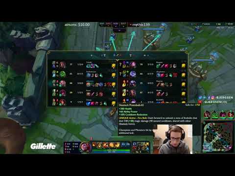 TSM Bjergsen RAKAN MID VS TALON // TSM Bjergsen STREAM PATCH 8.9