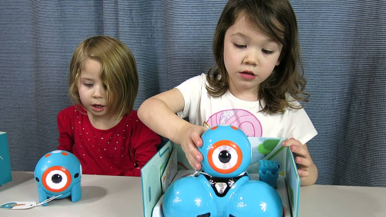 The real opening by Addie and Ashlyn opening Dash and Dot