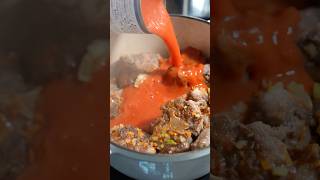 ローマの伝統料理、牛テール煮込み【ジョジョ飯】#shorts