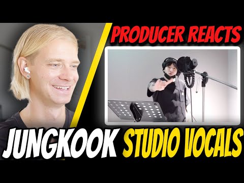 Jungkook Studio Vocals REACTION!!! (Left and Right Recording Sketch)