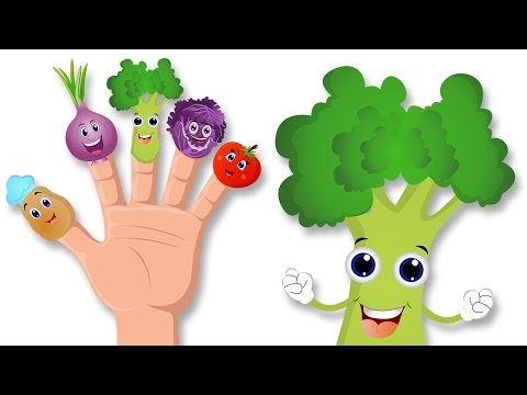 Dedo de verduras de la familia de la rima |  Aprender Vehículos para niños