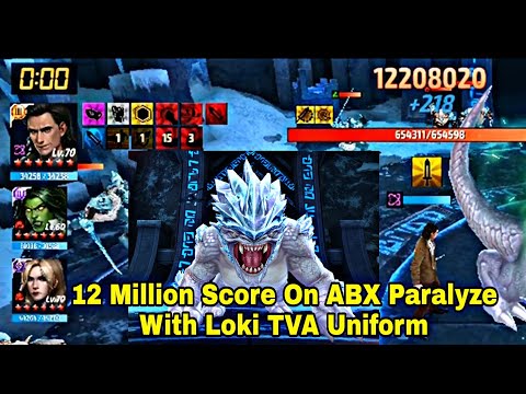 ABX Paralyze How To Score 12 Million With Loki TVA Uniform And Rage - Marvel Future Fight