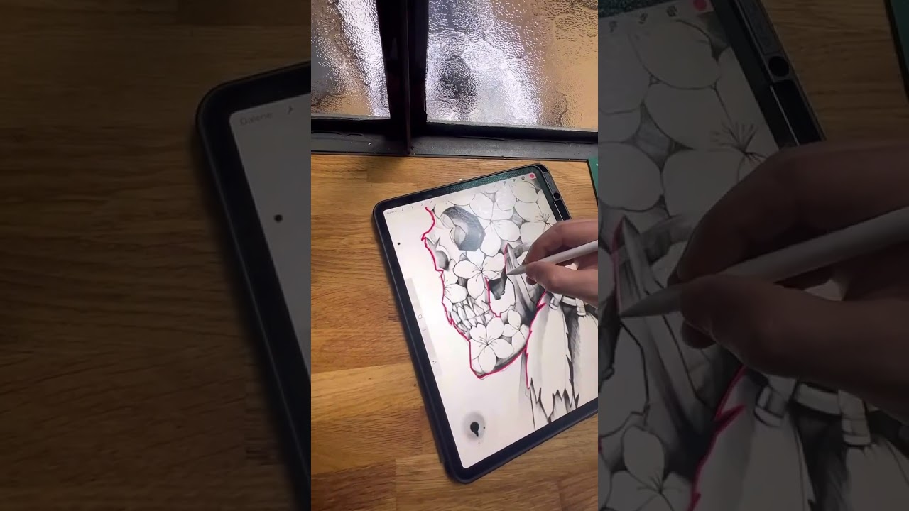 Favvosee Tattoo-Wonderful Skull & Flowers