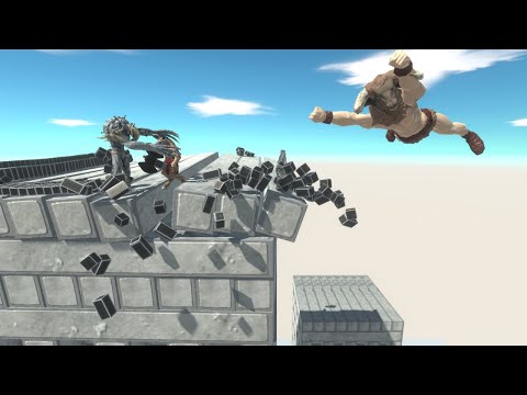 NEW and OLD MINOTAUR vs ALL UNITS on Wobbly Building Animal Revolt Battle Simulator