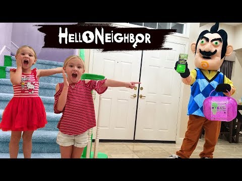 Hello Neighbor in Real Life! Gross Smashers & Bigger LOL Surprise Toy Scavenger Hunt!!