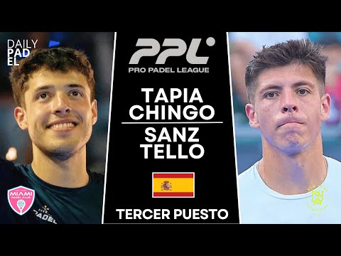 THIRD PLACE DECIDER 🥉| Tapia & Chingotto VS Sanz & Tello | PRO PADEL LEAGUE | SAN SEBASTIAN