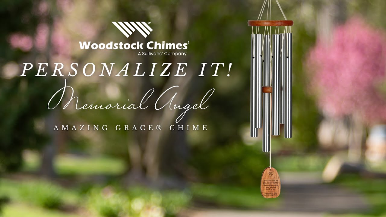 Personalize It! Memorial Angel - Amazing Grace Chime